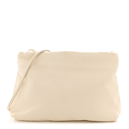 The Row Grained Calfskin Bourse Clutch Ivory 1 of 9