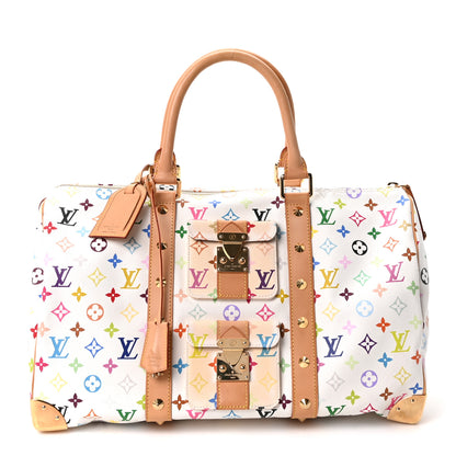 Louis Vuitton Monogram Multicolor Keepall 45 White 1 of 9
