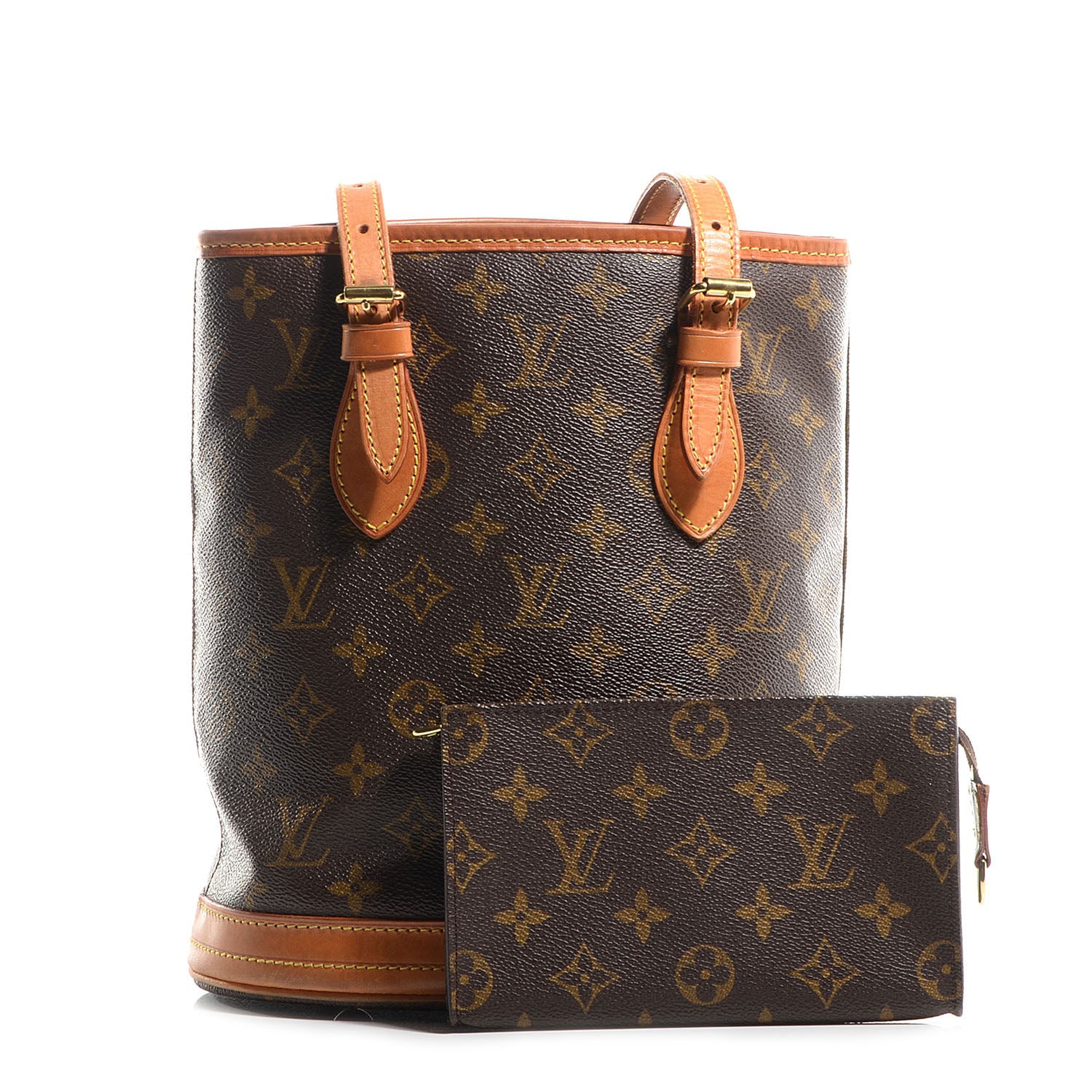 Louis Vuitton Monogram Petit Bucket 23 1 of 8