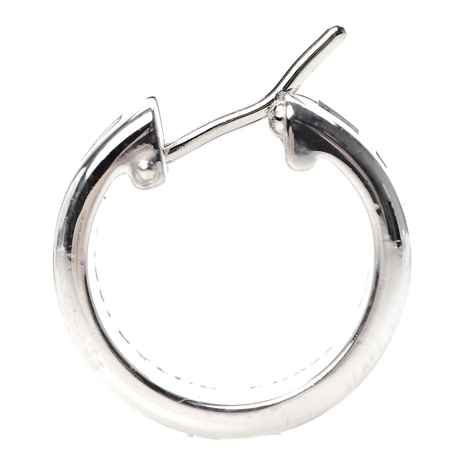 Tiffany Sterling Silver Small Atlas Hoop Earrings 4 of 6