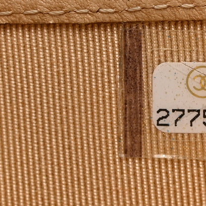 Chanel Iridescent Caviar Quilted Compact Flap Wallet Beige 7 of 7