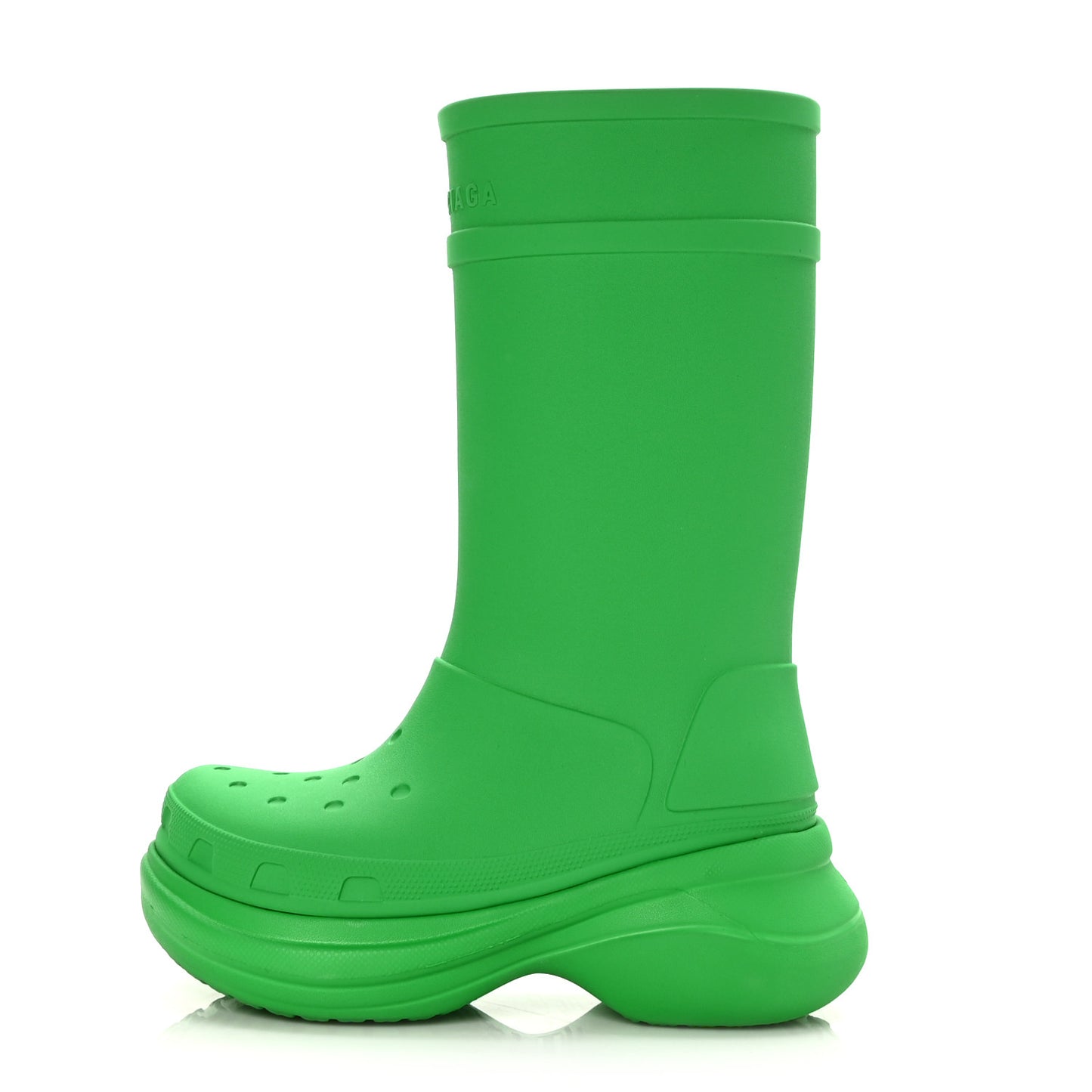 X CROCS Rubber Womens Rain Boots 41 Grass Green