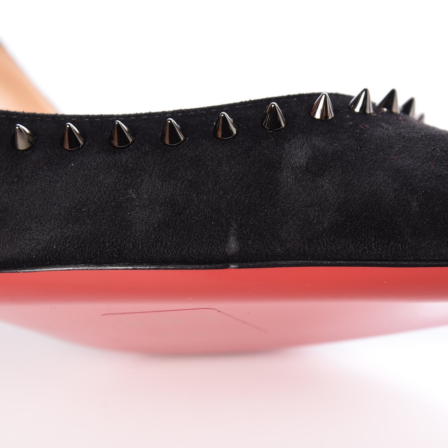 Christian Louboutin Suede Anjalina 85 Pumps 38.5 Black 8 of 9