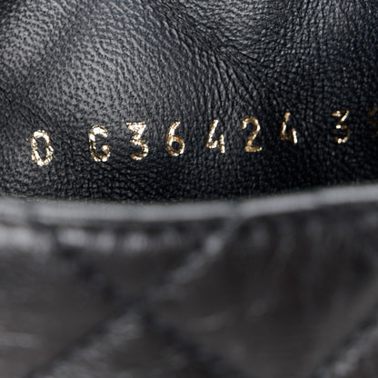 Chanel Shiny Lambskin Quilted Lace Up Combat Boots 39.5 Black 9 of 11