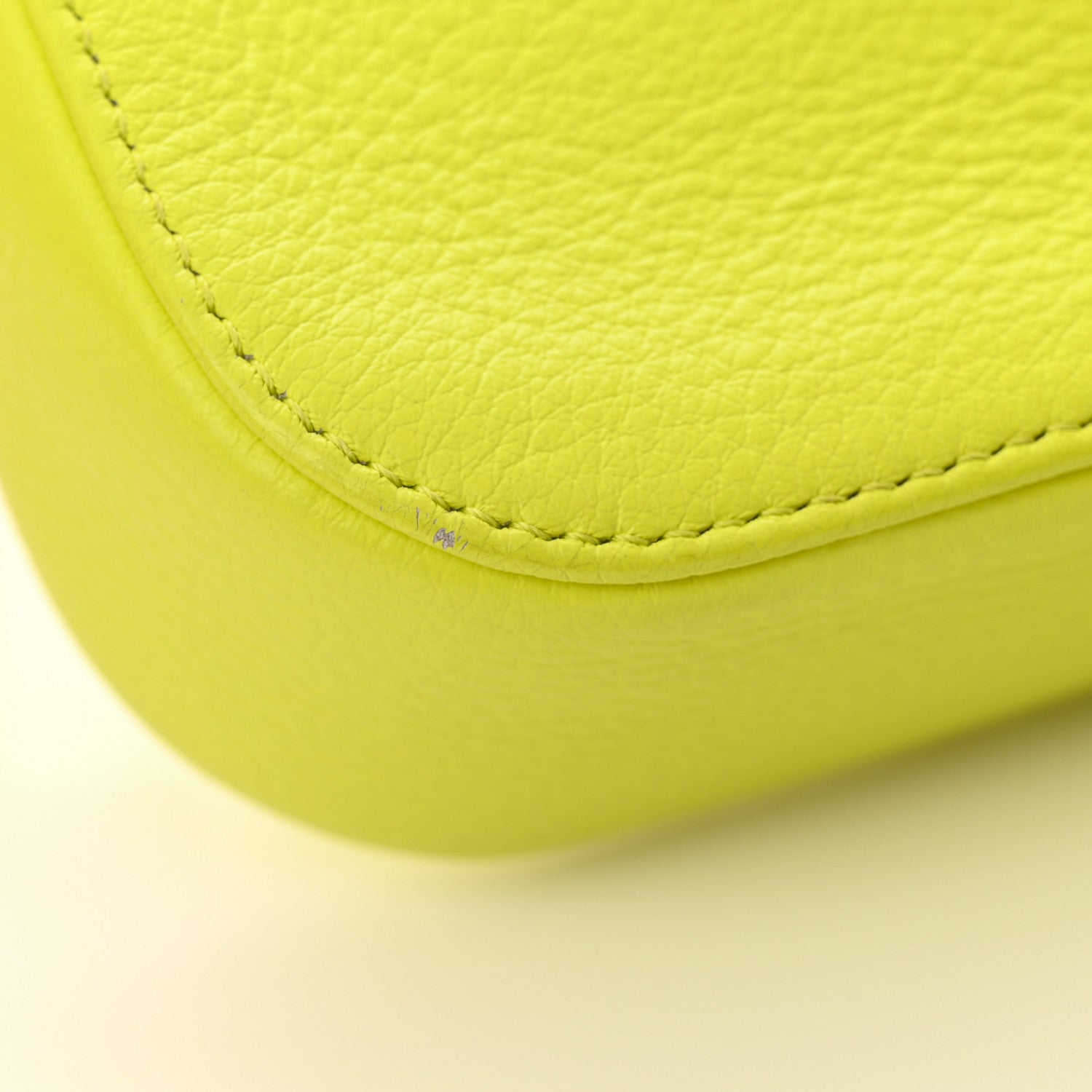 Balenciaga Calfskin Logo XS Everyday Camera Bag Acid Green Black 12 of 12