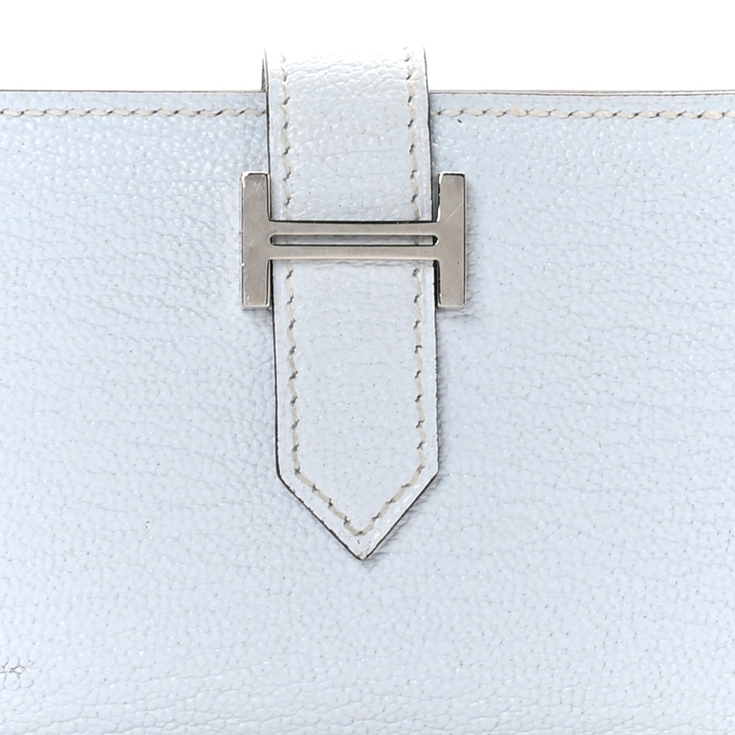 Chevre Mysore Bearn Card Holder Wallet Bleu Brume