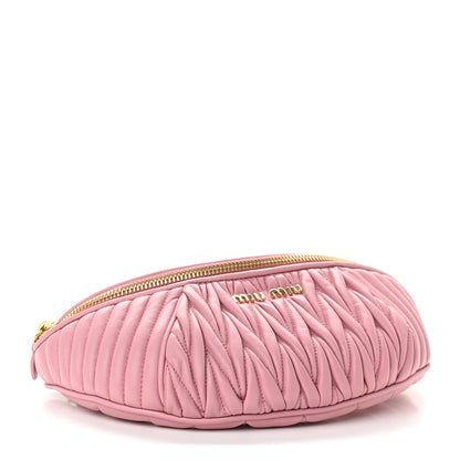 Miu Miu Nappa Matelasse Rider Belt Bag Orchid Pink 5 of 14