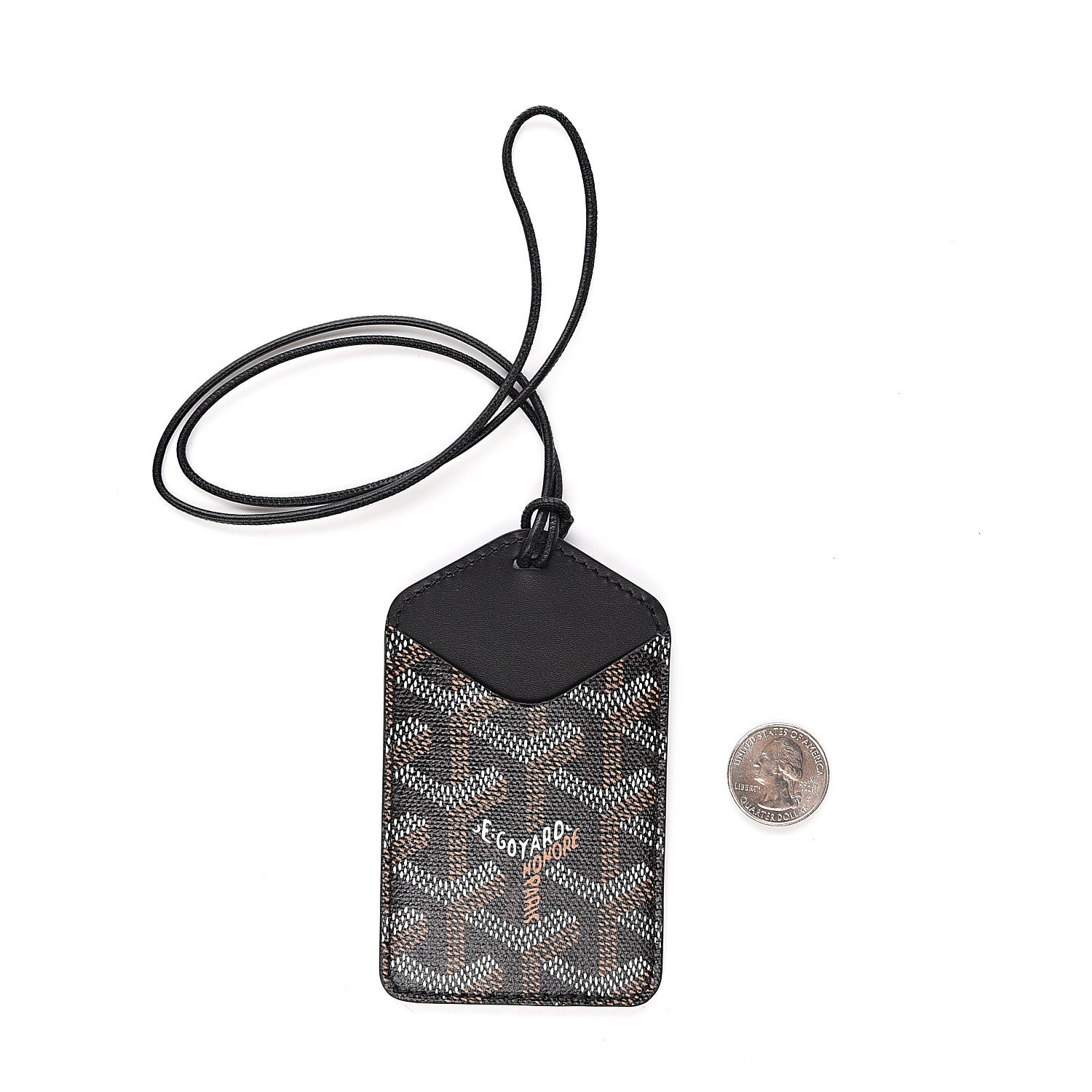 Goyard Goyardine Luggage Tag Black 2 of 3