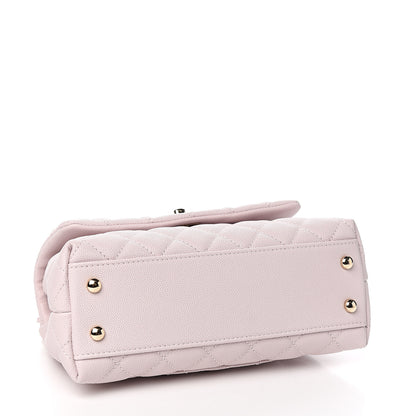 Chanel Caviar Quilted Mini Coco Handle Flap Lilas Lilac 3 of 10