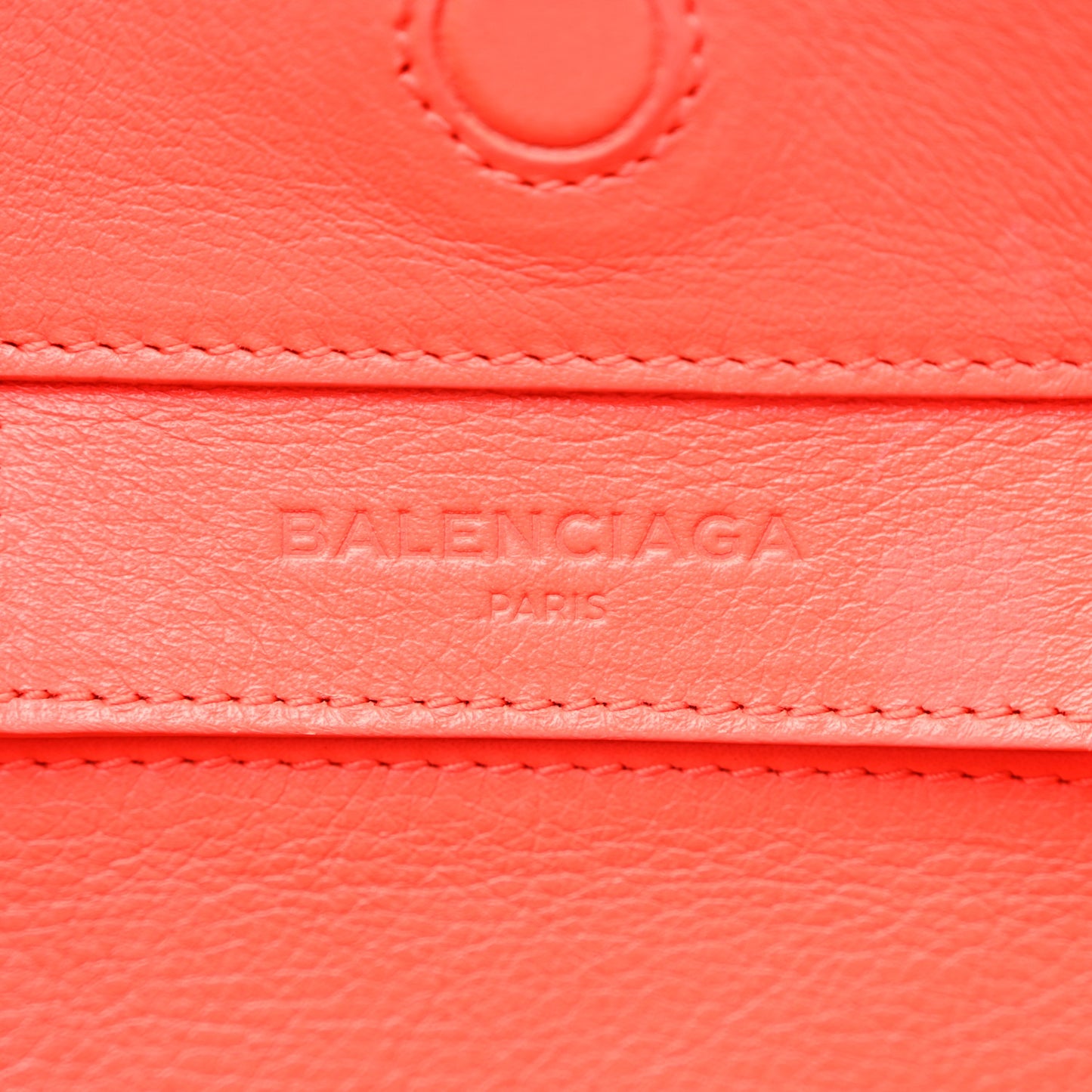 Veau Papier A6 Zip Around Tote Rouge Coquelicot