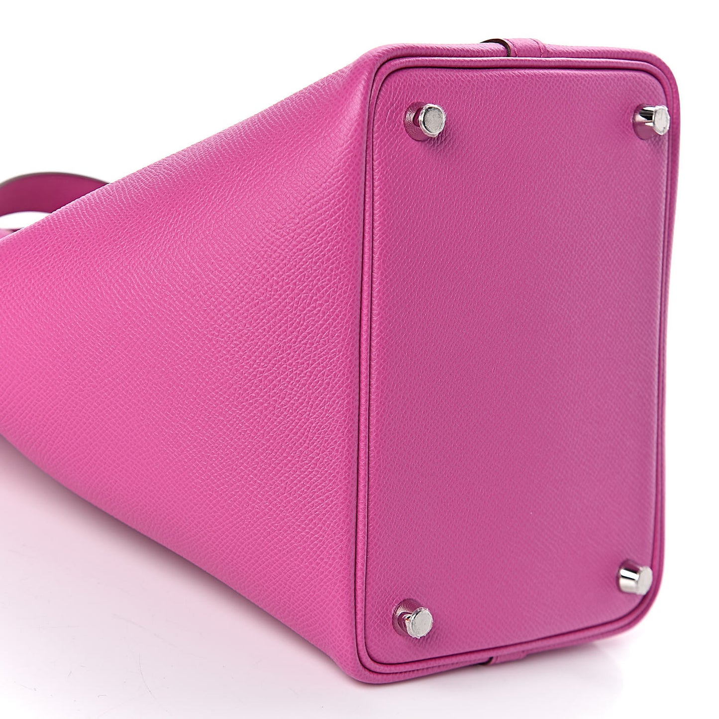 Epsom Tressage De Cuir Picotin Lock 18 PM Magnolia Bleu Saphir Craie