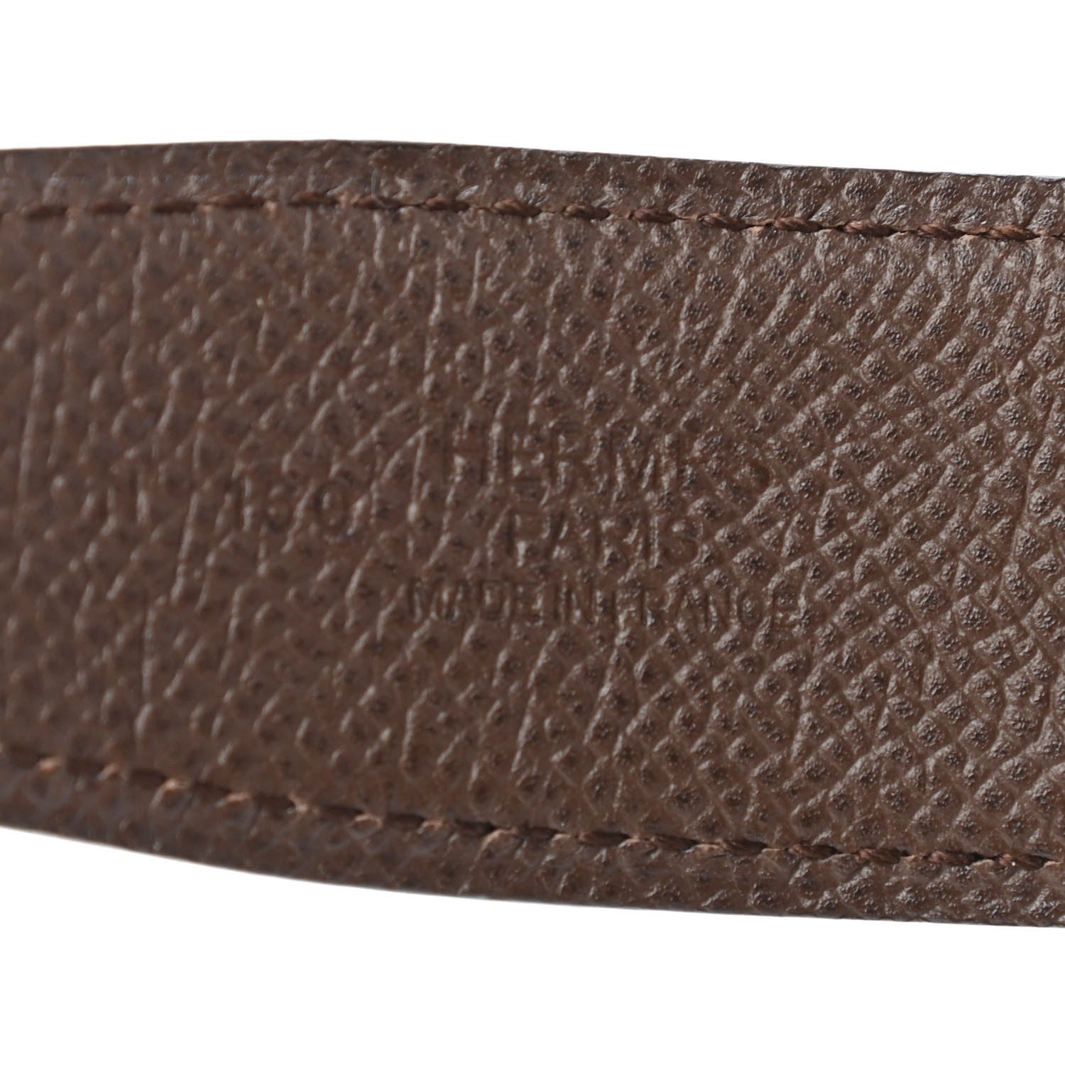Hermes Swift Epsom 32mm H Belt 90 Black Chocolate 3 of 4
