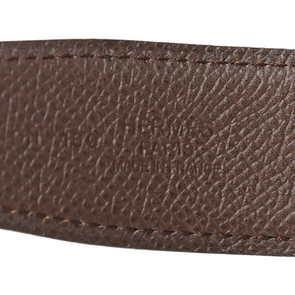 Hermes Swift Epsom 32mm H Belt 90 Black Chocolate 3 of 4