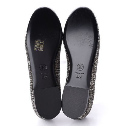 Chanel Fantasy Fabric Grosgrain CC Mocassin Loafers 37 Pink Black 7 of 12
