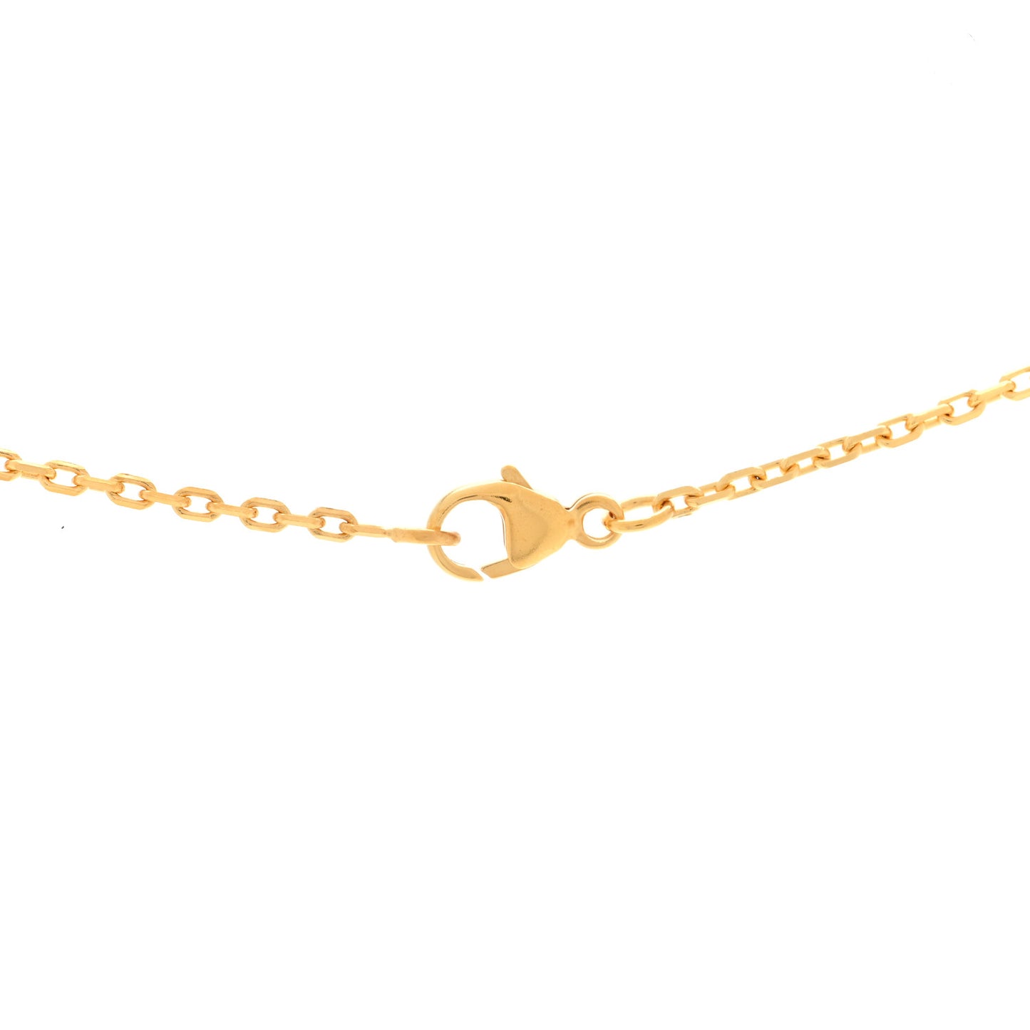 Lacquered Gold Mini Pop H Pendant Necklace Marron Glace