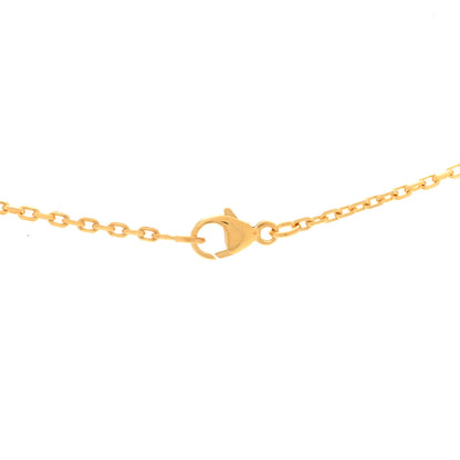Hermes Lacquered Gold Mini Pop H Pendant Necklace Marron Glace 4 of 4