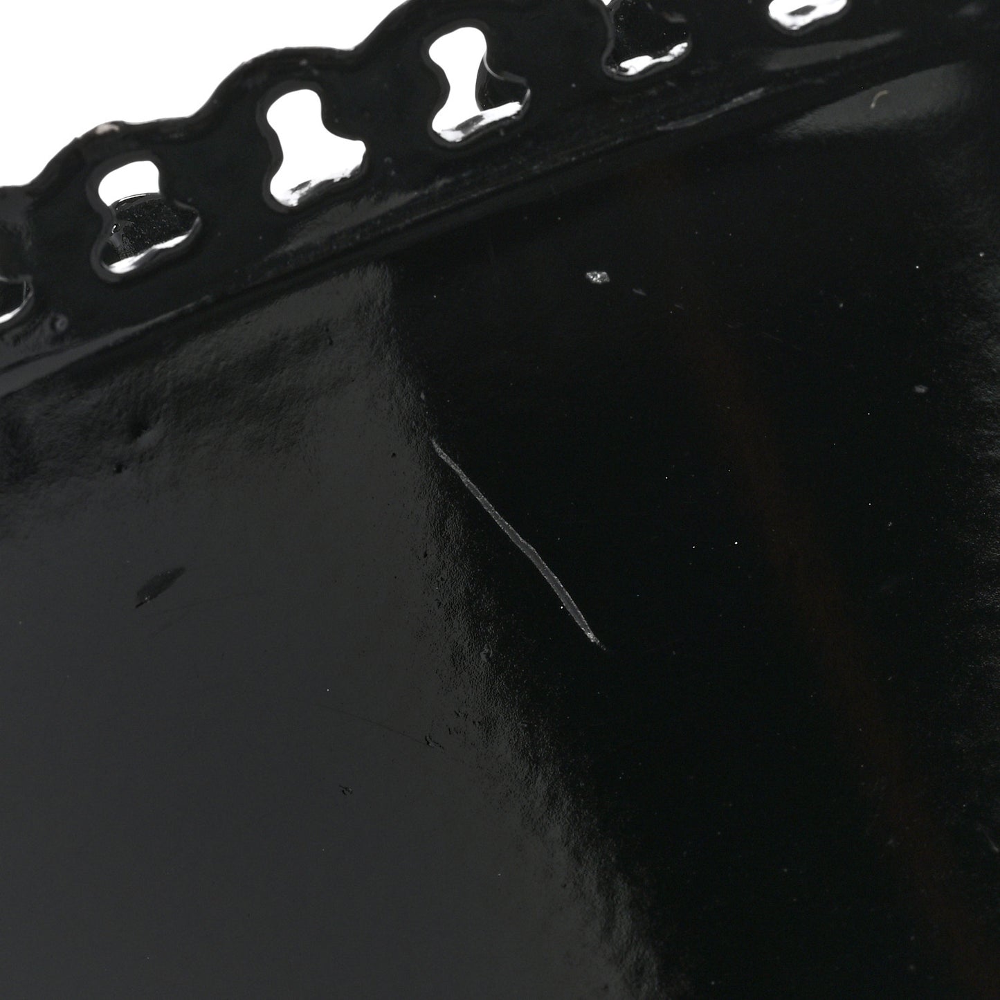 Enamel Flower Chain Choker Necklace Ruthenium Black