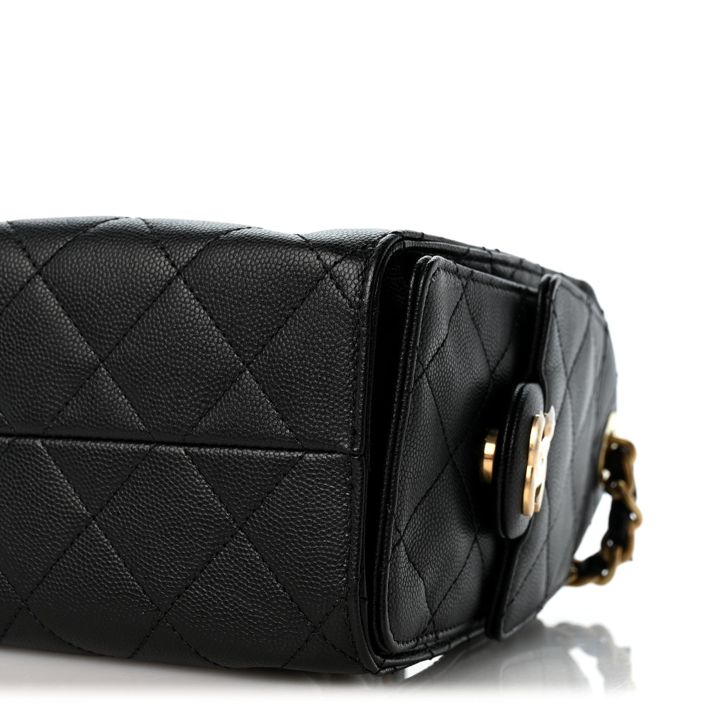 Caviar Quilted Mini Chanel 25 Handbag Black