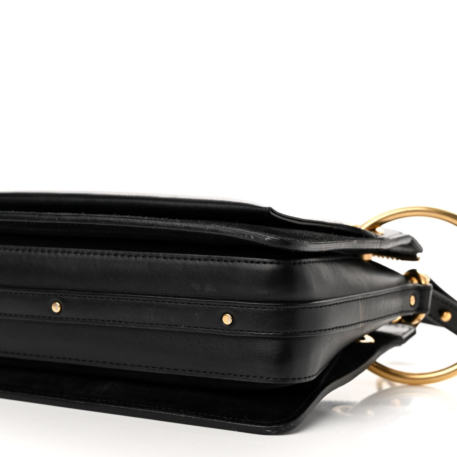 Chloe Calfskin Suede Small Roy Bag Black 9 of 16