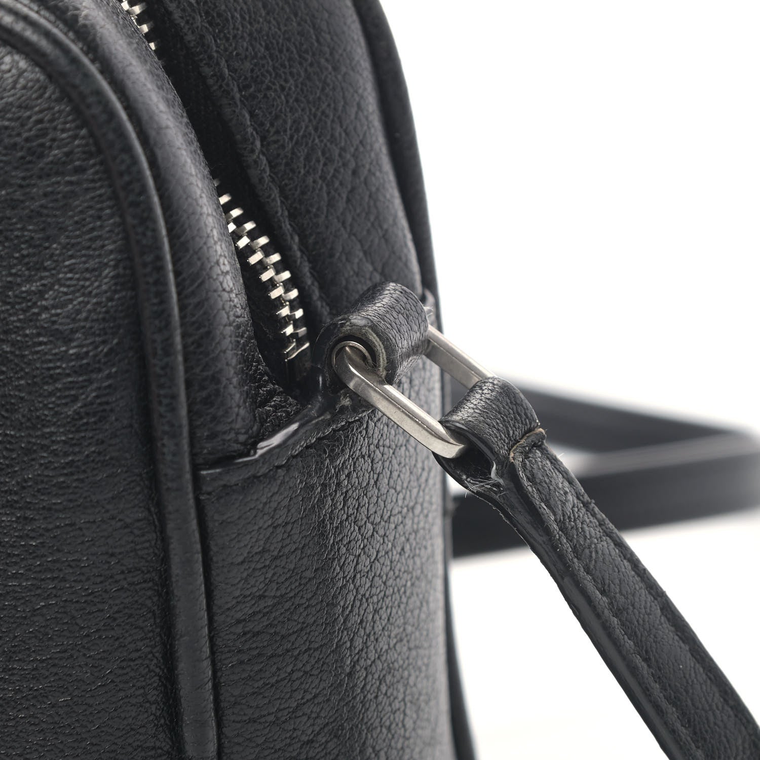 Saint Laurent Lambskin Monogram Small Lou Camera Bag Black 6 of 7