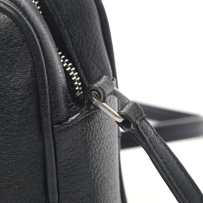Saint Laurent Lambskin Monogram Small Lou Camera Bag Black 6 of 7