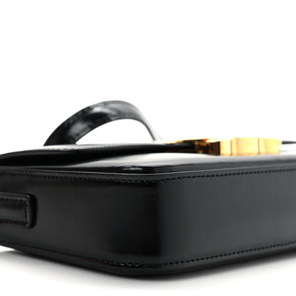 Celine Shiny Calfskin Triomphe Shoulder Bag Black 8 of 9