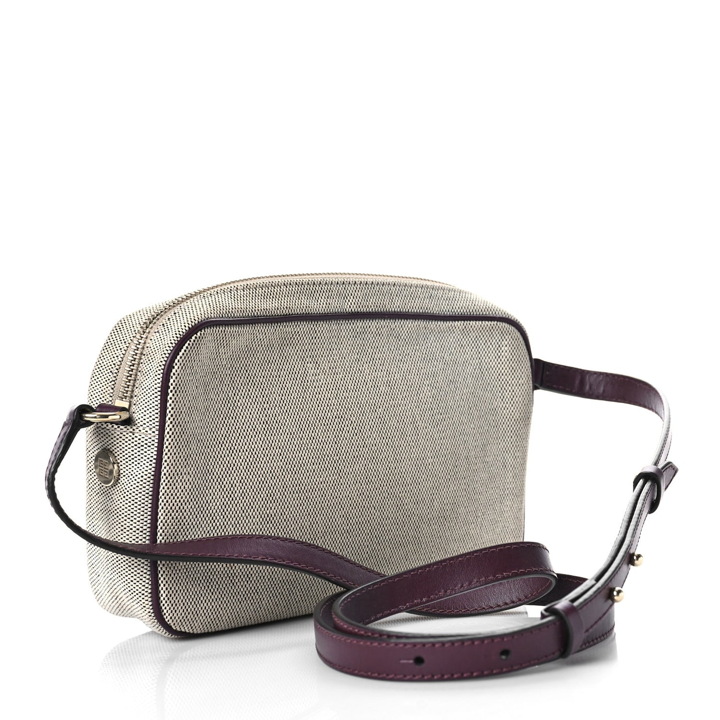 Canvas Logo Bond Camera Bag Aubergine