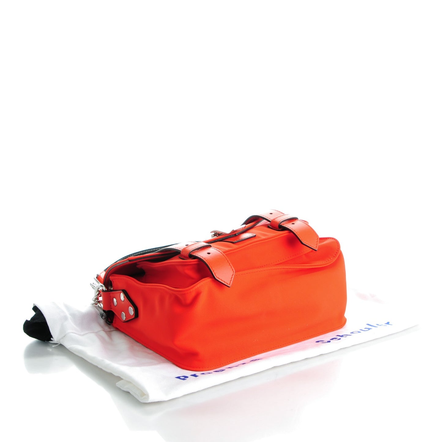 Nylon Calfskin PS1 Pouch Messenger Fire Red