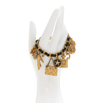 Chanel Metal Lambskin Lucky Charm Bracelet Gold 2 of 5