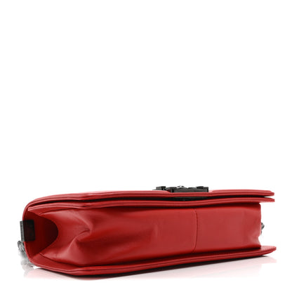 Chanel Calfskin Quilted Medium Boy Flap Red 4 of 10