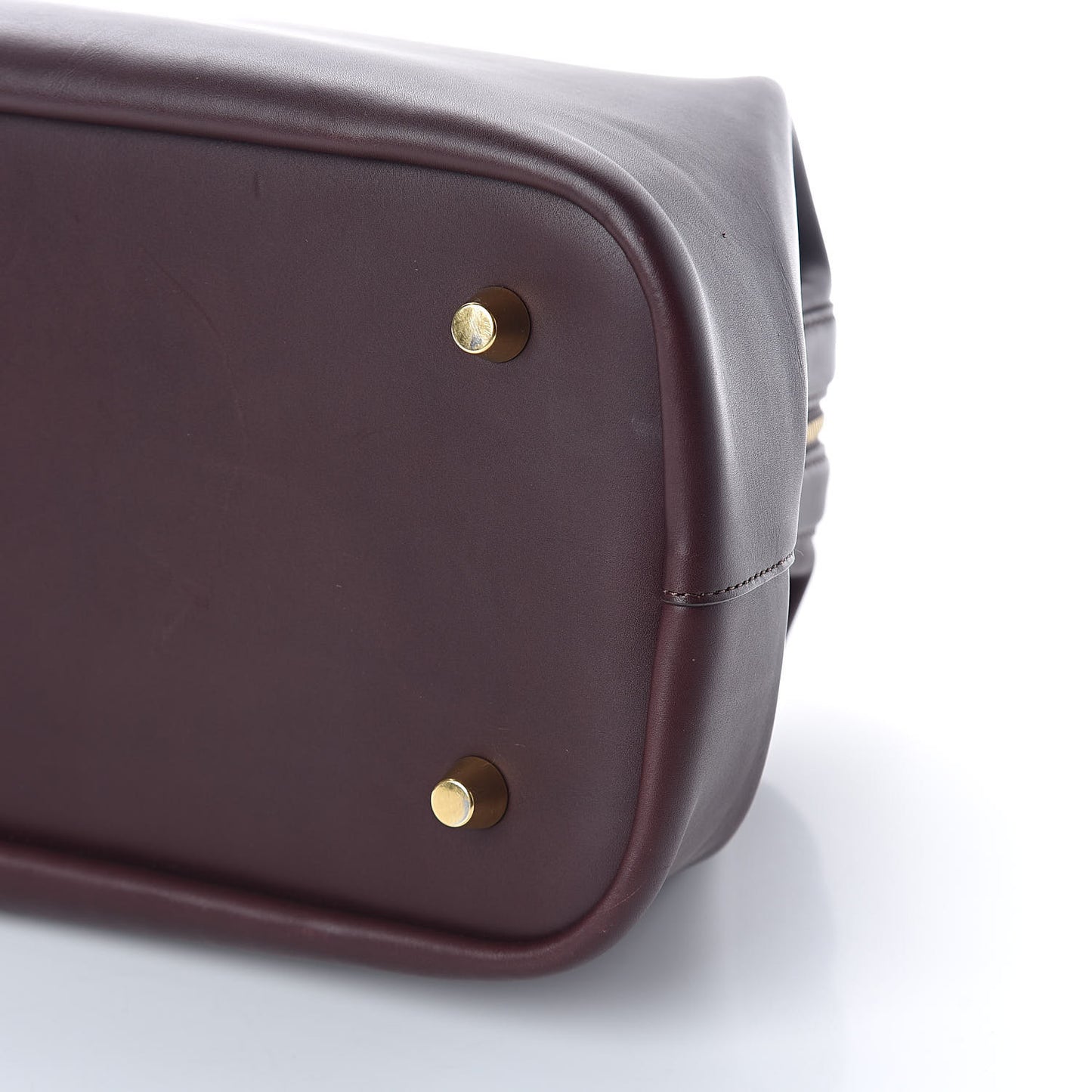 Smooth Calfskin Doctor Frame Bag Burgundy