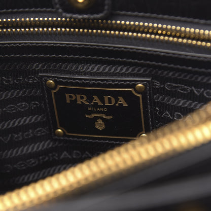Prada Vitello Shine Tote Black 6 of 10