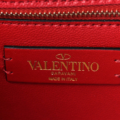 Valentino Garavani Nappa Rockstud Spike Wallet on Chain Candy Rose 6 of 9