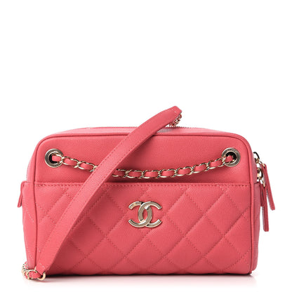 Chanel Caviar Quilted Small In & Out Camera Case Pink 1 of 11