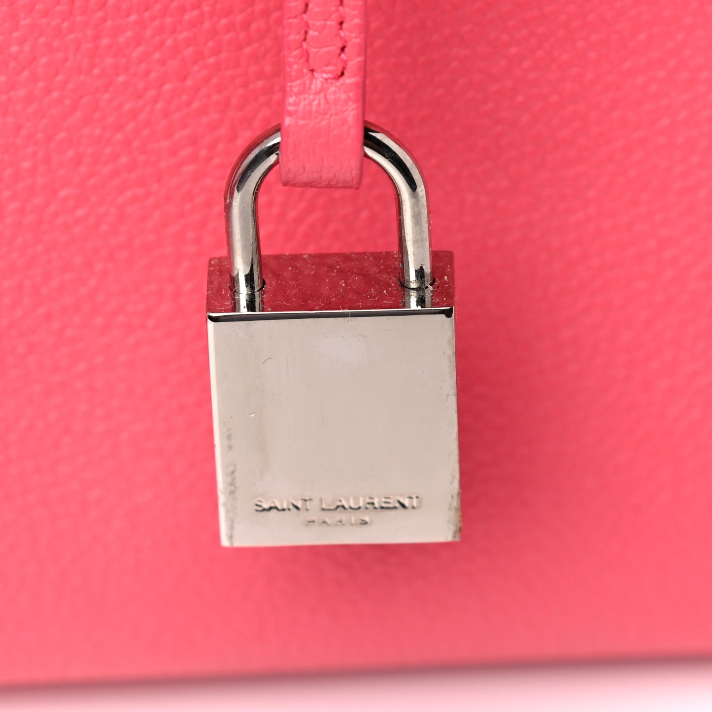 Grained Calfskin Nano Sac De Jour Coral
