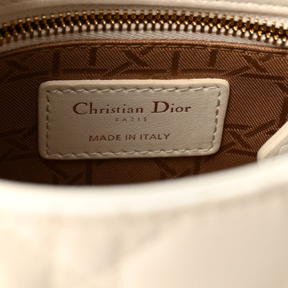 Christian Dior Lambskin Cannage Mini Lady Dior White 10 of 17