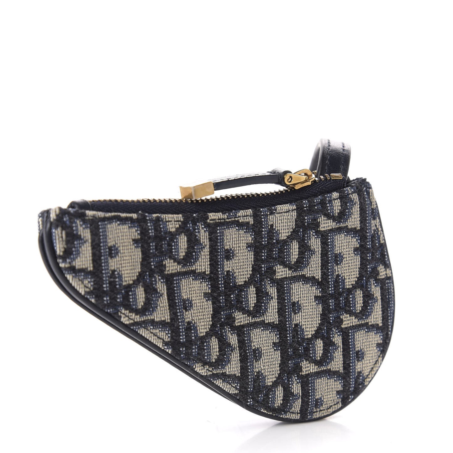 Oblique Saddle Coin Purse Blue