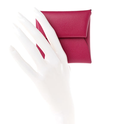 Hermes Epsom Bastia Coin Purse Rose Pourpre 2 of 10