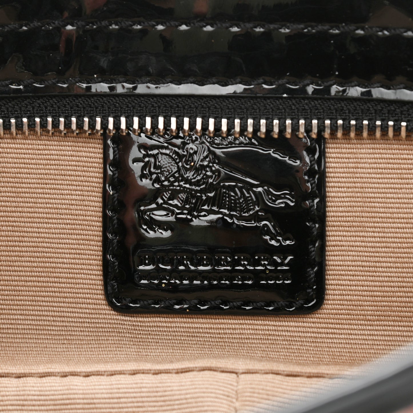Patent Supernova Check Link Stirrup Small Bag Black