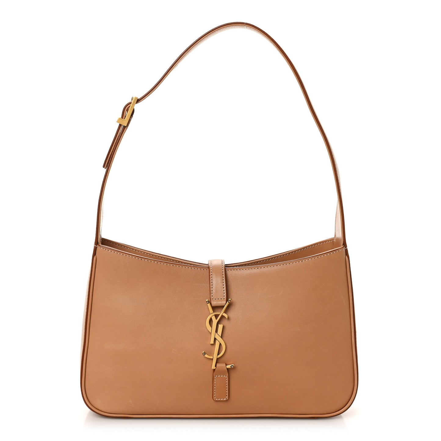 Smooth Calfskin Le 5 A 7 Hobo Brown