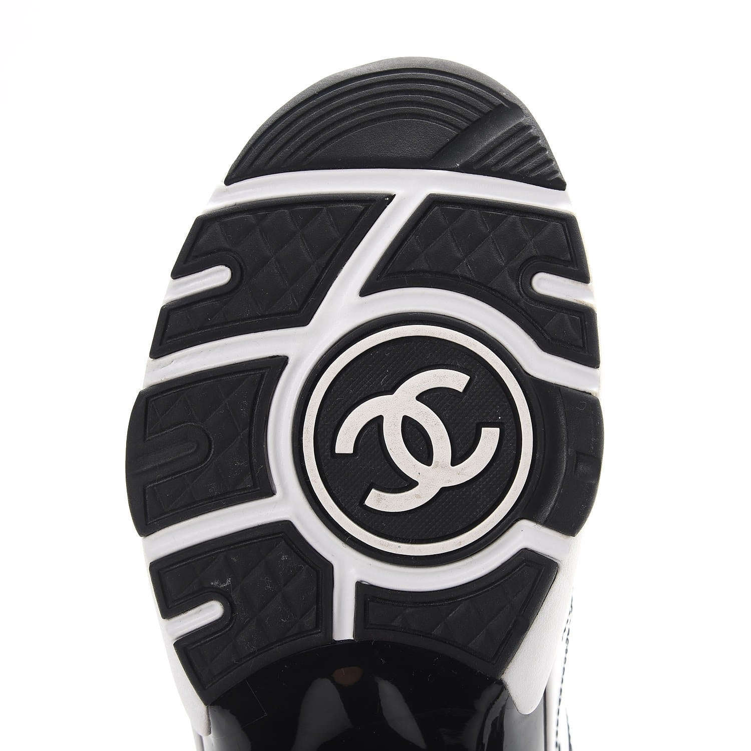 Chanel Patent PVC CC Sneakers 37 Black 8 of 9