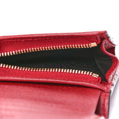 Gucci GG Supreme Monogram Flora Web Ophidia Card Case Red 7 of 9