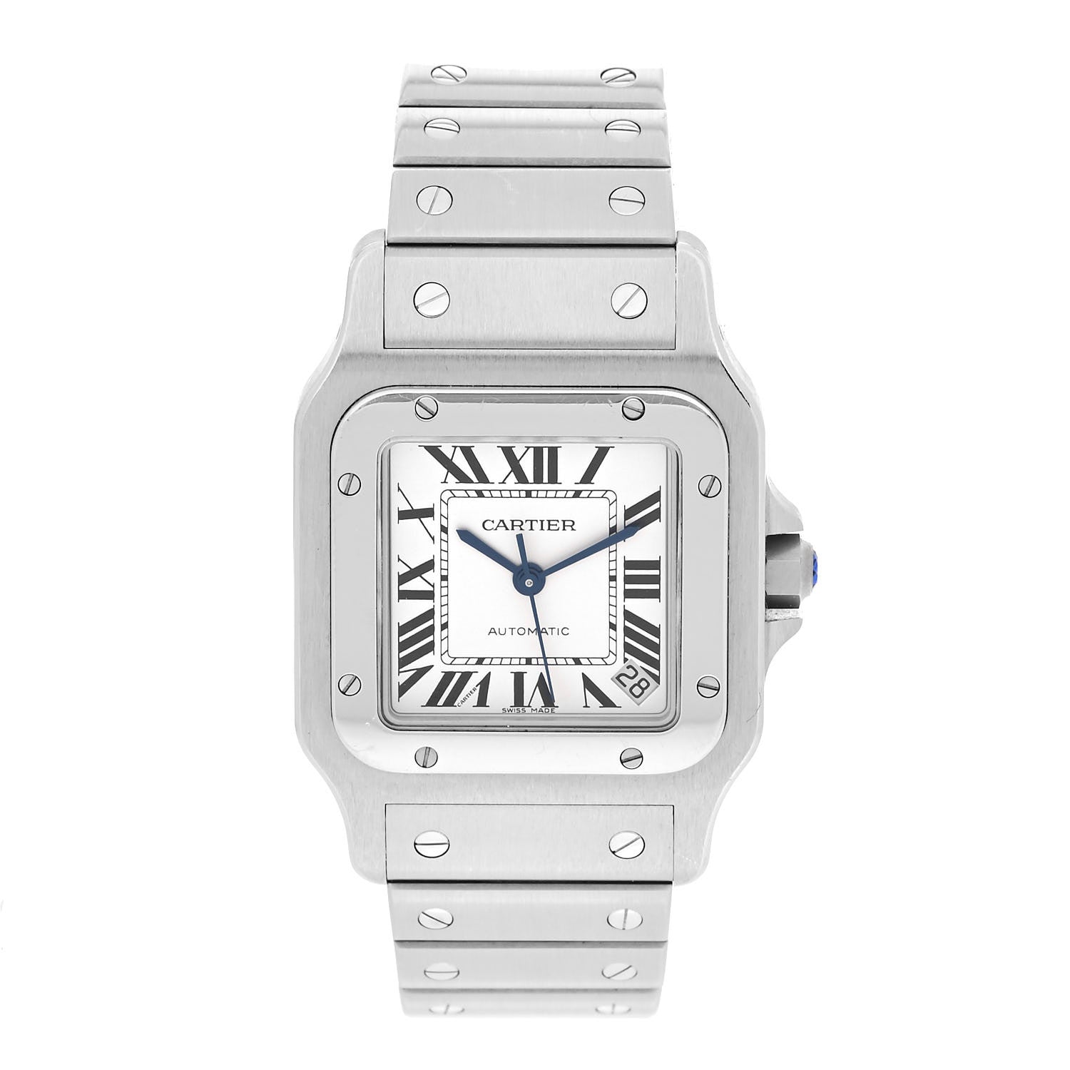 Cartier Stainless Steel 32mm Santos de Cartier Galbee Automatic Watch 1 of 5