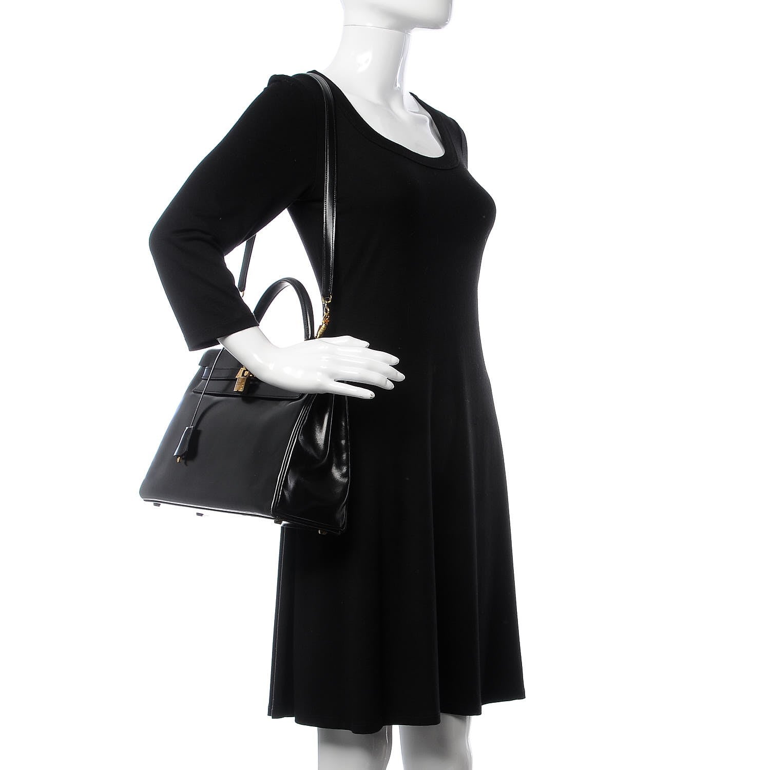 Hermes Box Kelly Retourne 32 Black 2 of 39