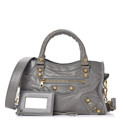 Balenciaga Agneau Giant 12 Gold Hardware Mini City Gris Pyrite 1 of 11