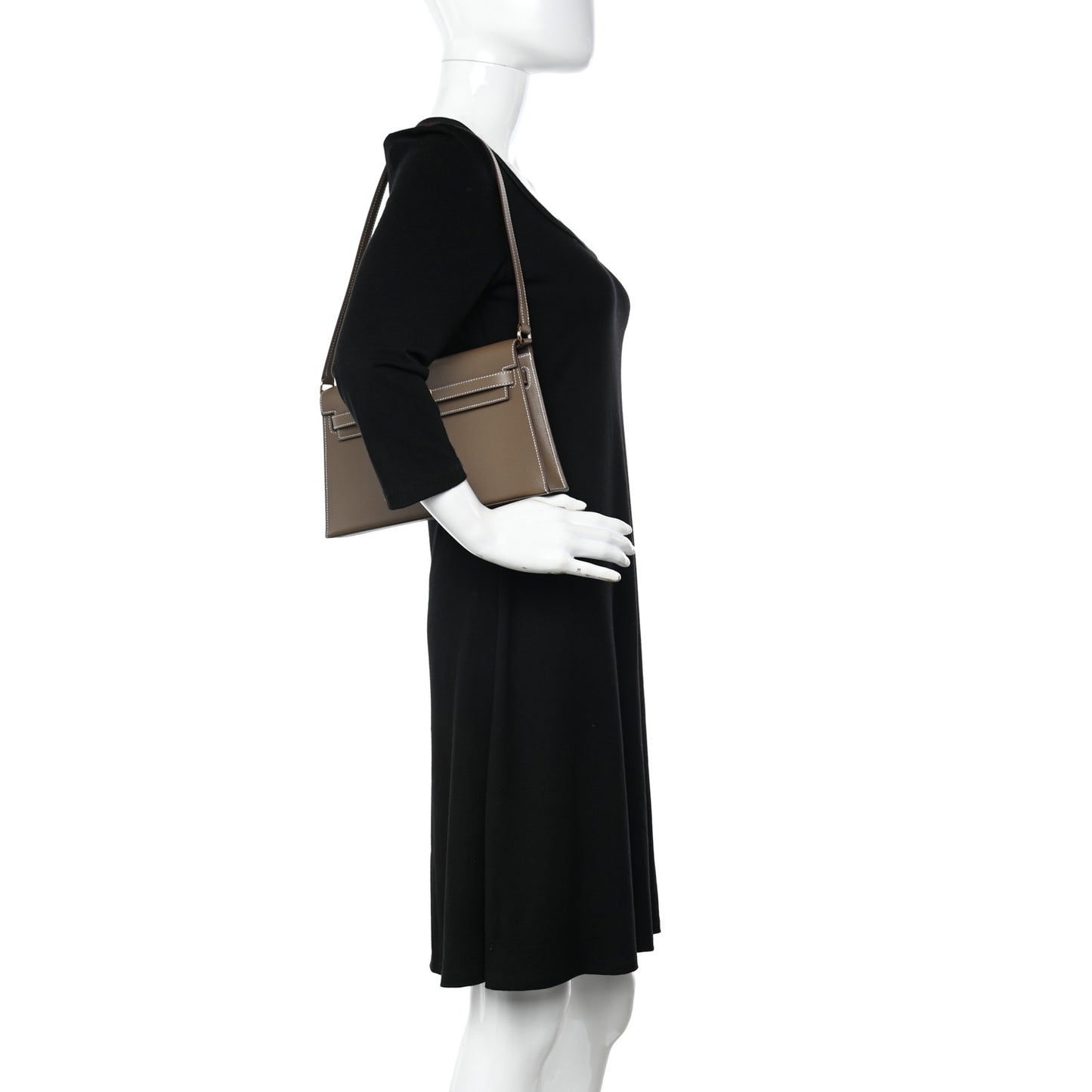 Madame Calfskin Kelly Elan Etoupe