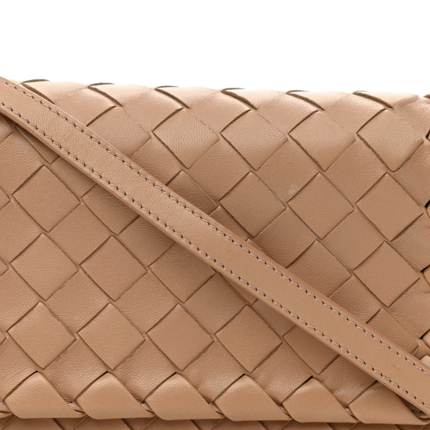 Nappa Intrecciato Mini Crossbody Cipria