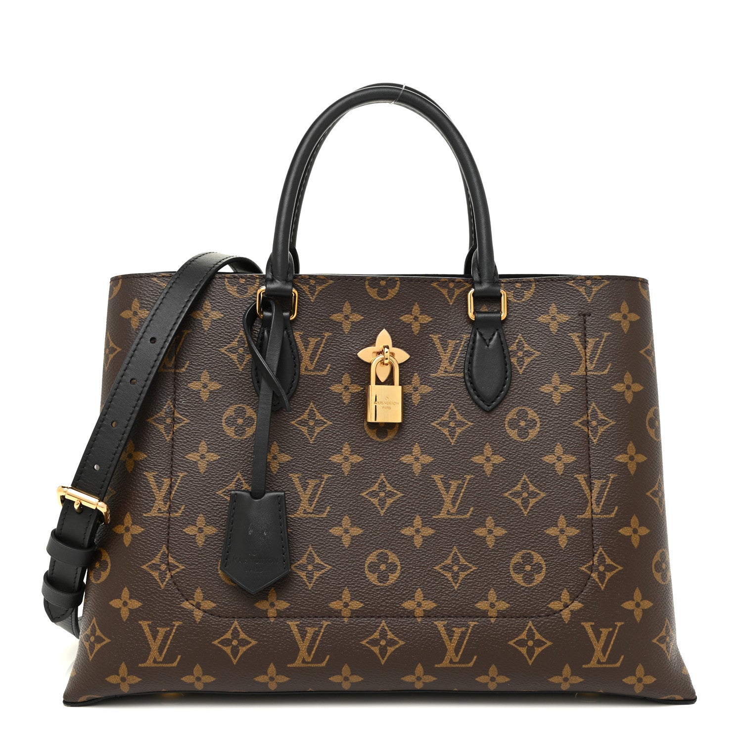 Louis Vuitton Monogram Flower Tote Black 1 of 9