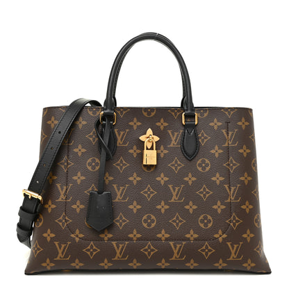 Louis Vuitton Monogram Flower Tote Black 1 of 9