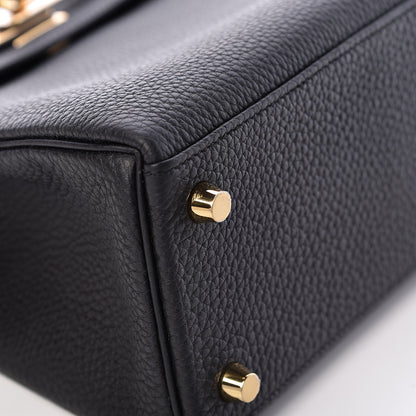 Hermes Togo Kelly Retourne 25 Black 8 of 40